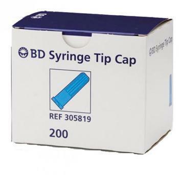 Syringes, BD Polypropylene Caps, Fits all Luer Lock & Luer Slip Syringes.  100/Box