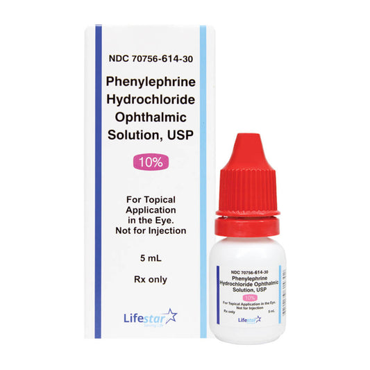 Phenylephrine 10% Ophthalmic Solution by Lifestar Optometric, Eye Care and Ophthalmic Supplies at Stag Medical.