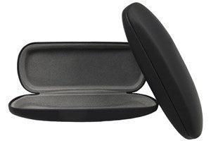 Eye Glasses Case - Hard Clam Style - Matte Black at Stag Medical - Eye Care, Ophthalmology and Optometric Products. Shop and save on Proparacaine, Tropicamide and More at Stag Medical & Eye Care Supply