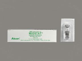 Miostat Ophthalmic Medication 0.01% 12/Box at Stag Medical - Eye Care, Ophthalmology and Optometric Products. Shop and save on Proparacaine, Tropicamide and More at Stag Medical & Eye Care Supply
