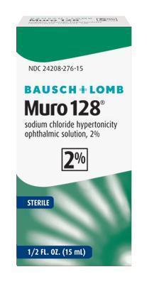 Muro 128 2% (Sodium Chloride Hypertonicity Ophthalmic Solution), 15 mL - Bausch at Stag Medical - Eye Care, Ophthalmology and Optometric Products. Shop and save on Proparacaine, Tropicamide and More at Stag Medical & Eye Care Supply